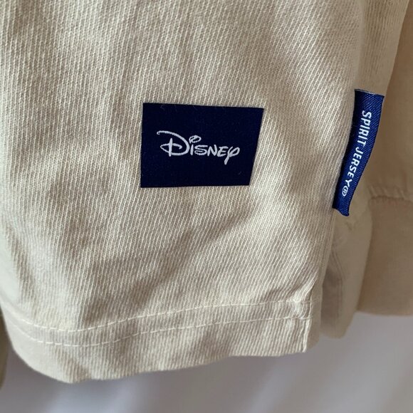 DISNEYLAND RESORT Disney Characters Spirit Jersey Long Sleeve Tee in Tan Sz L - Picture 3 of 5